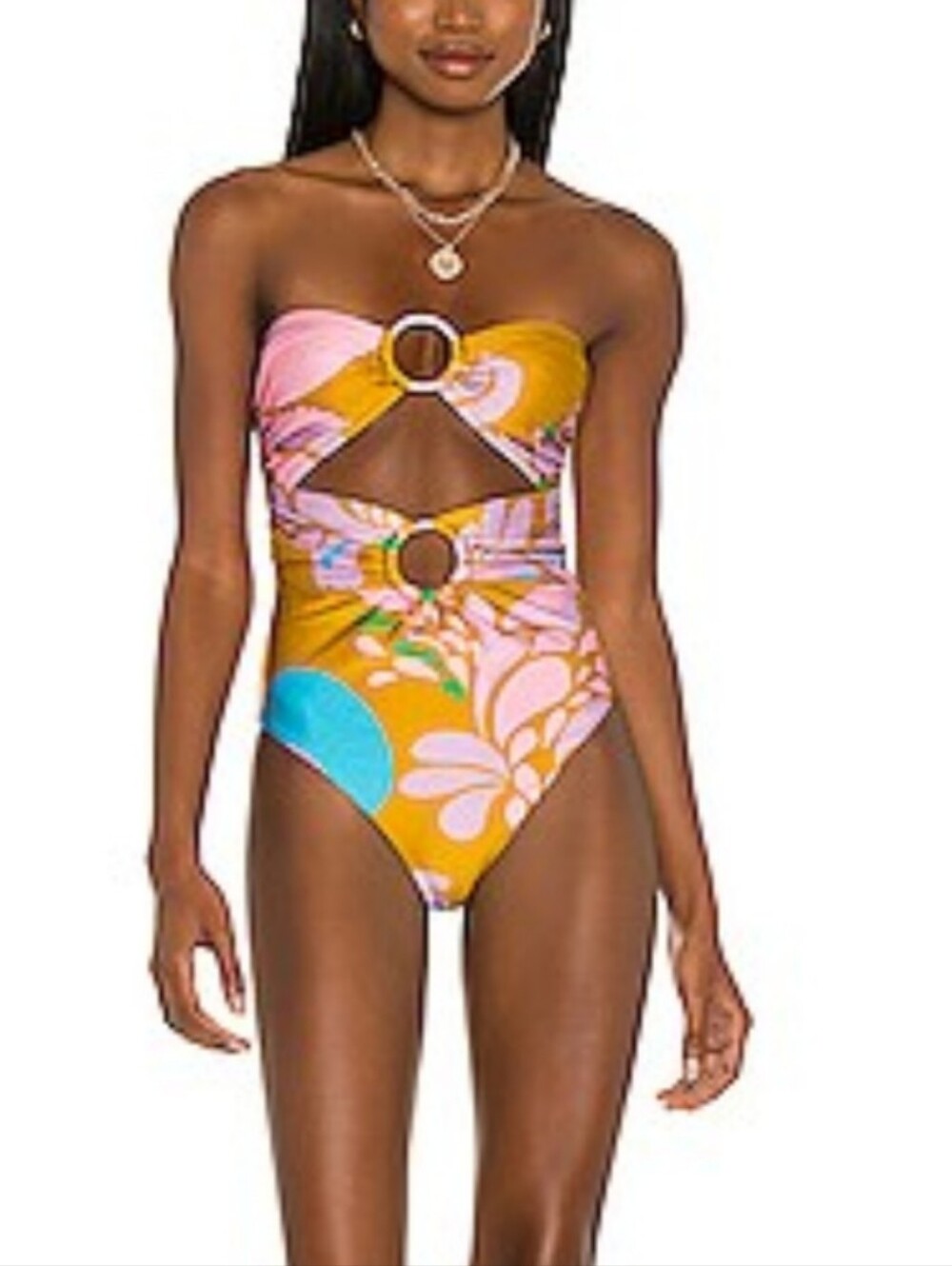 ZIMMERMAN TEDDY DOUBLE RING ONE PIECE SWIMSUIT US 8-10 - Picture 7 of 11